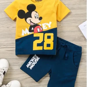 Baby Boys Casual T-shirt Shorts, Pant  (YELLOW, NAVY)