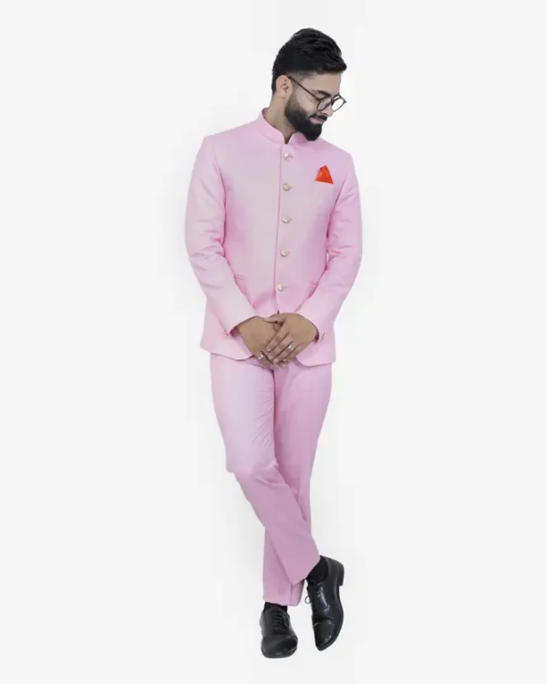 Men jodhpuri bandhgala Solid Suit