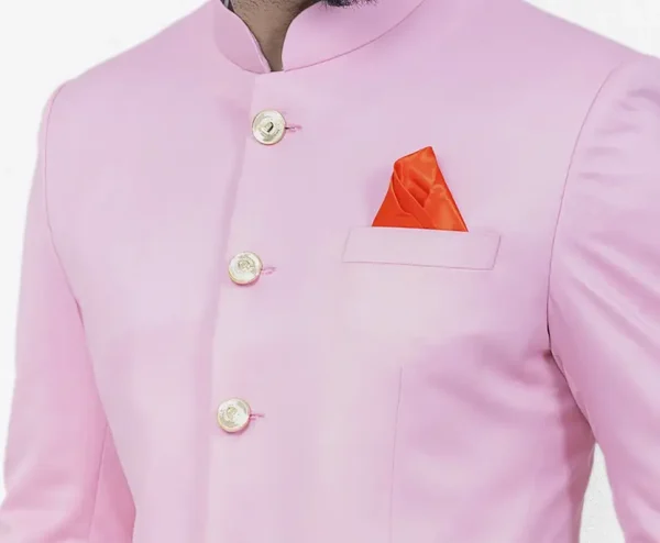 Men jodhpuri bandhgala Solid Suit - Image 4