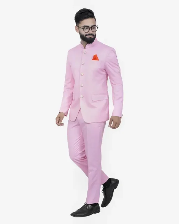 Men jodhpuri bandhgala Solid Suit - Image 3