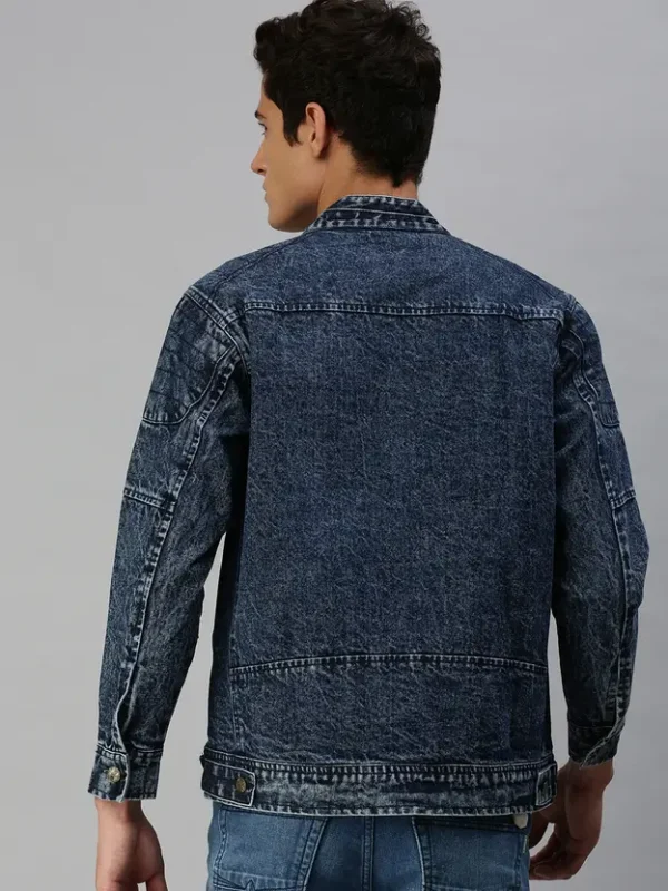 Men Dyed/Ombre Denim Jacket - Image 4