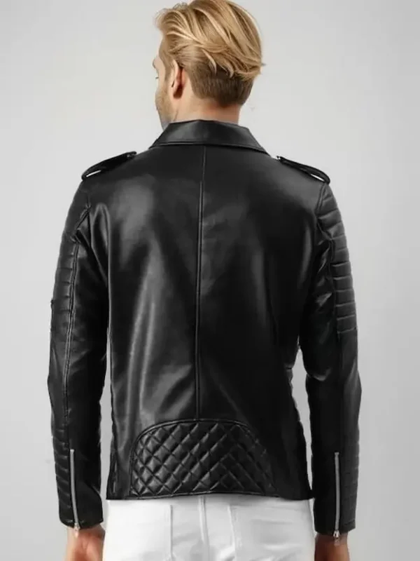 Men Solid Biker/Riding Jacket - Image 2