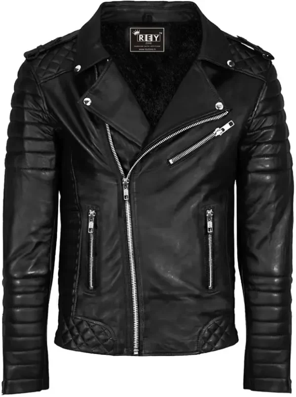 Men Solid Biker/Riding Jacket