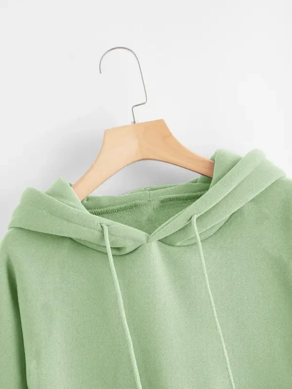 Women Full Sleeve Solid Hooded - Image 3