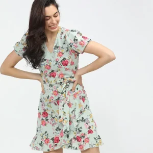 Women Skater Multicolor Knee Length Dress