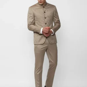 Men jodpuri bandhgala Solid Suit