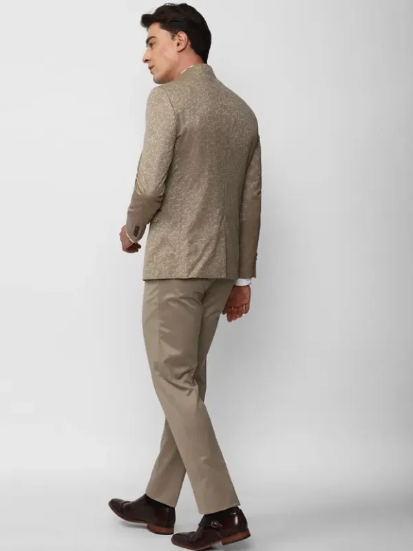 Men jodpuri bandhgala Solid Suit - Image 3