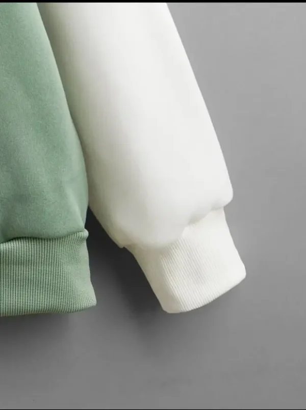 Women Full Sleeve Color Block Hooded - Image 4
