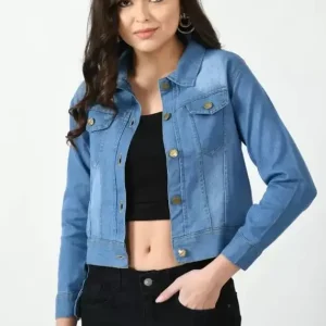 Women Washed Denim Jacket