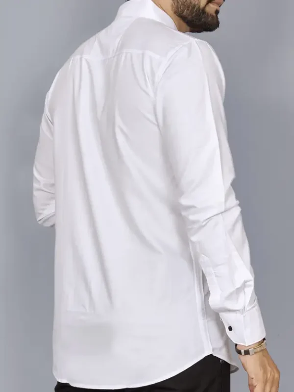Men Regular Fit Solid Spread Collar Formal Shirt - Image 2